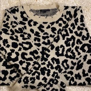 Staccato leopard print sweater
